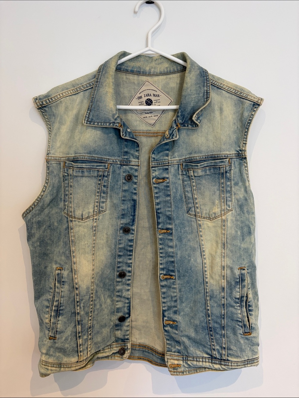 Zara Light Blue Denim Vest